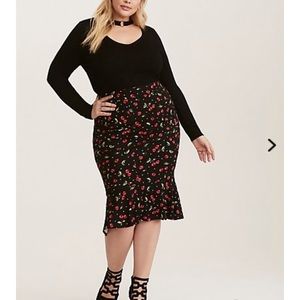 Retro chic cherry skirt size 2